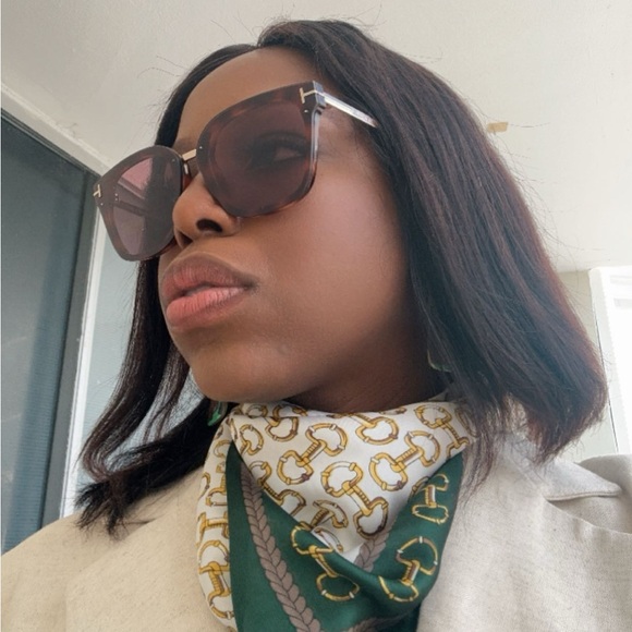 💯 - New Authentic TOM FORD TF1014 52Y Philippa 68MM Square Sunglasses